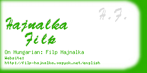 hajnalka filp business card